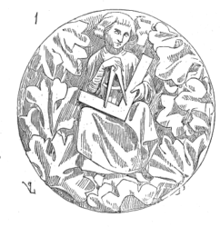 Mittelalterliche Darstellung eines Architekten, Semur en Auxois (Bild: Wikipedia)